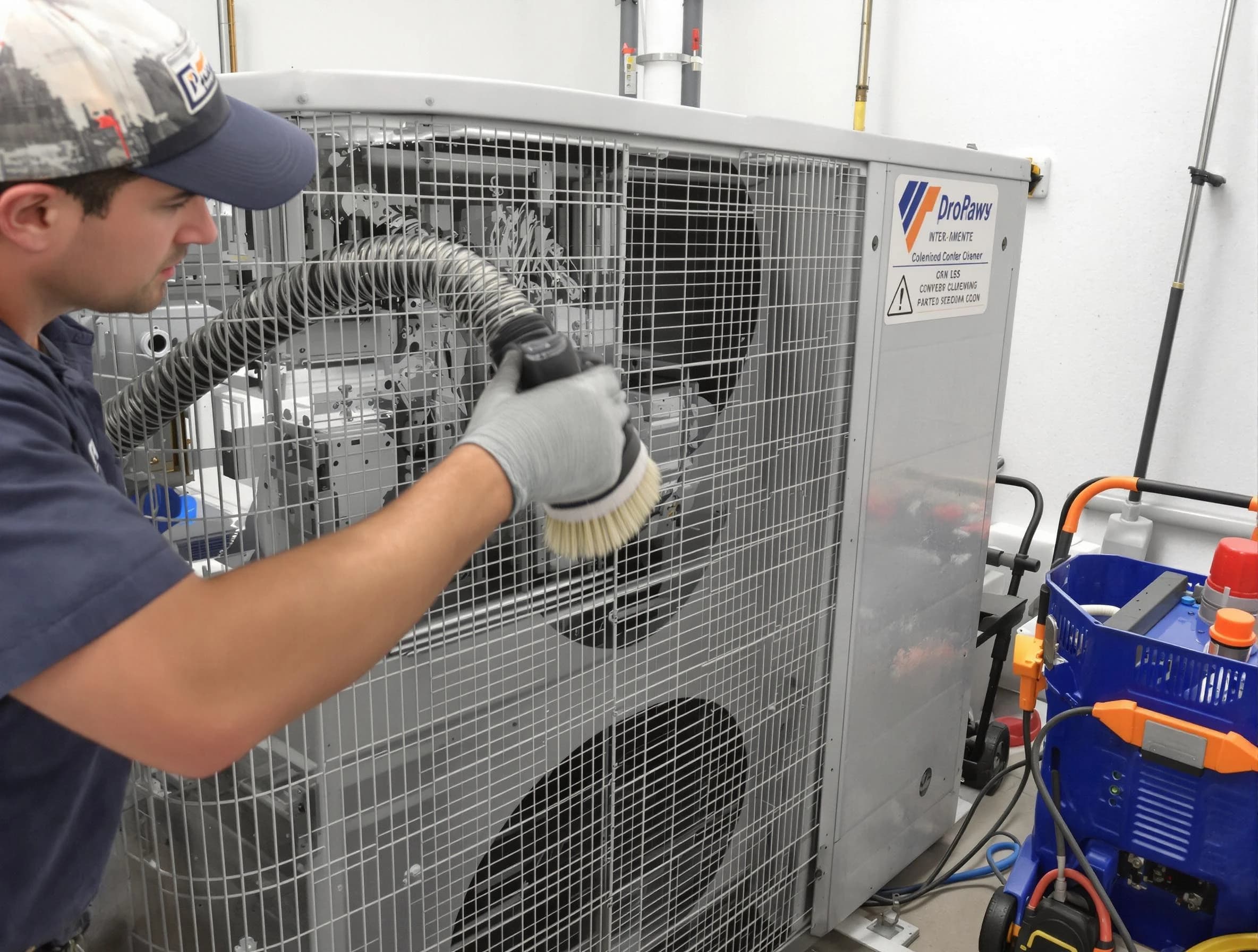 Jonesboro Air Duct Cleaning specialist performing precision AC coil cleaning for improved system performance in Jonesboro