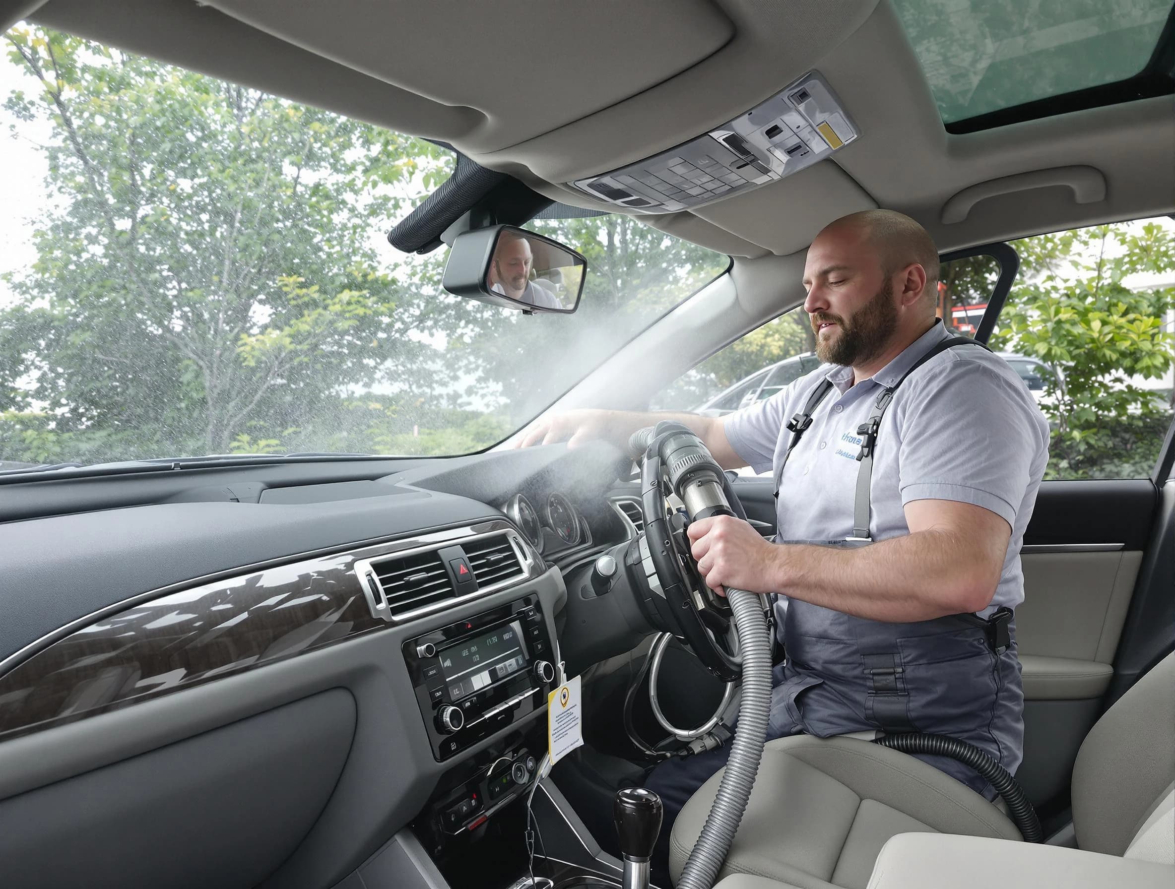 Jonesboro Air Duct Cleaning specialist performing professional car duct cleaning in Jonesboro