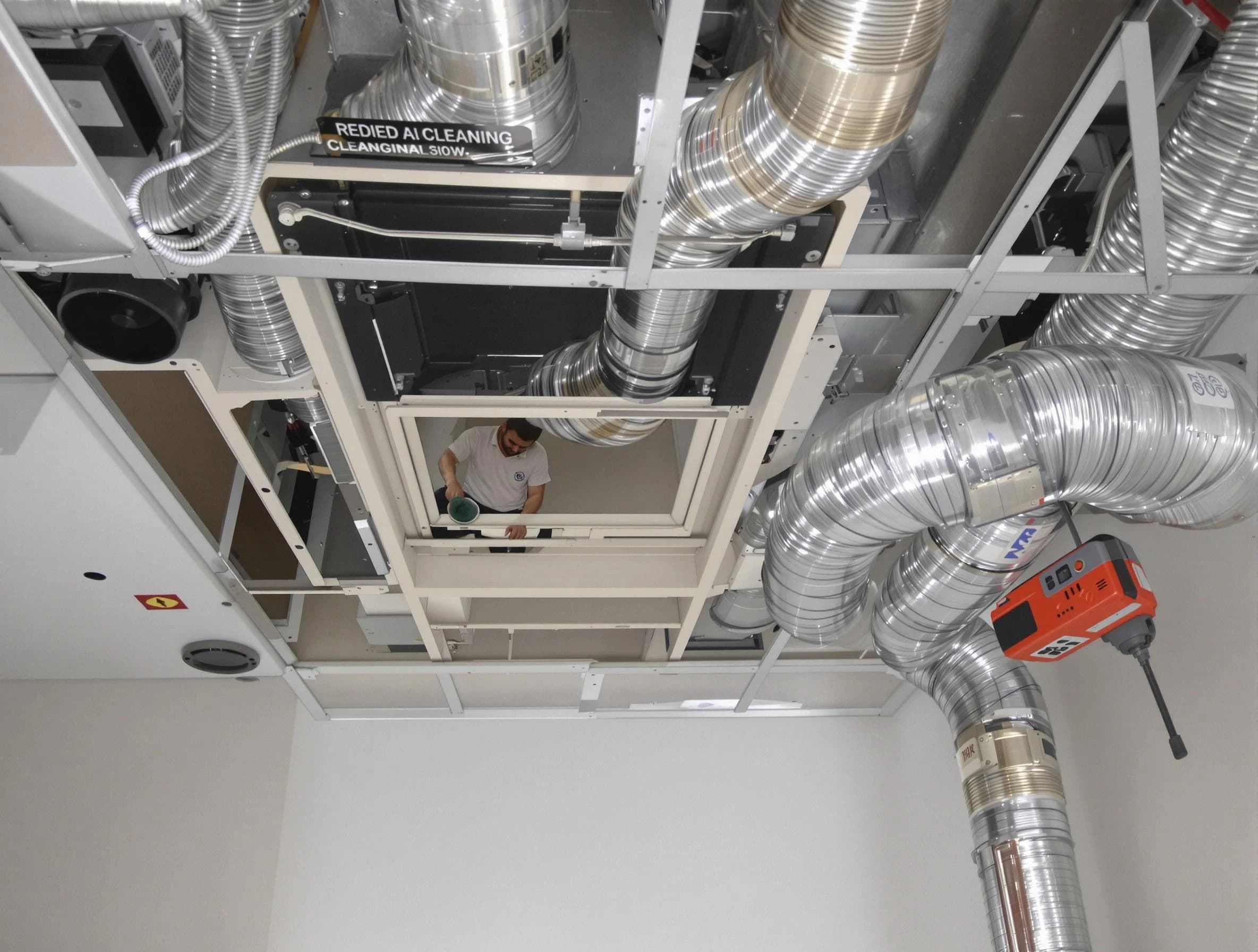 Jonesboro Air Duct Cleaning technician performing detailed central duct system cleaning in Jonesboro