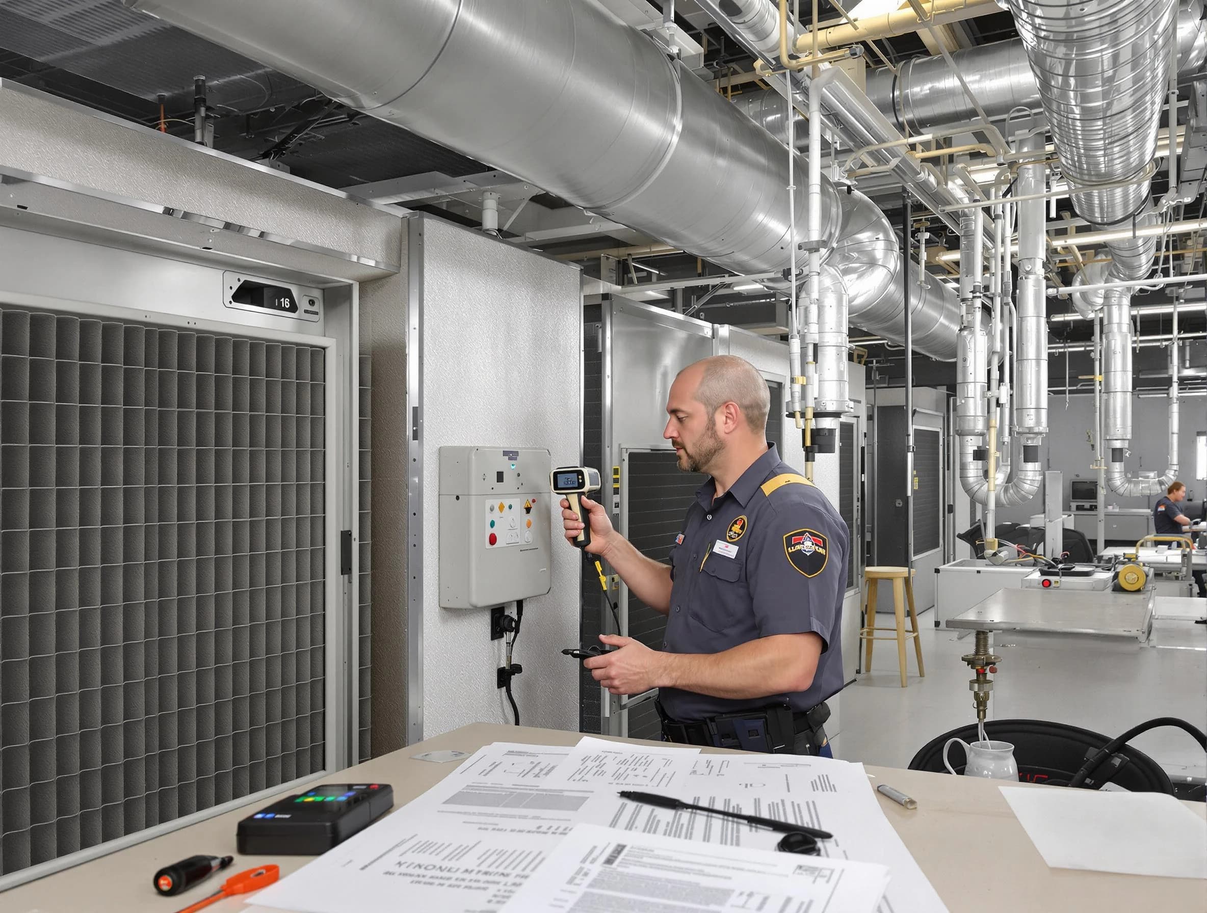 Professional filter system inspection by Jonesboro Air Duct Cleaning in Jonesboro