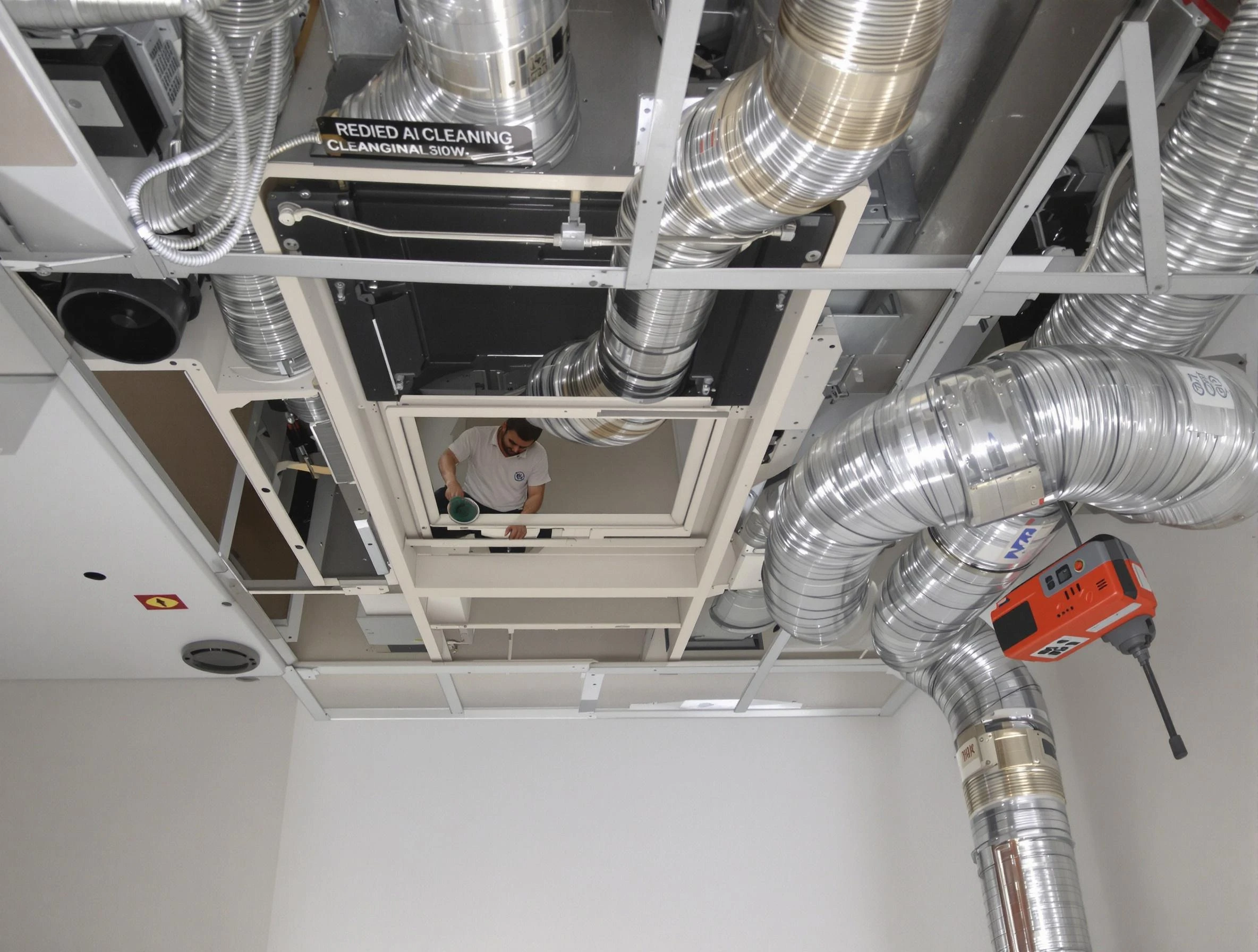 Jonesboro Air Duct Cleaning technician performing detailed central duct system cleaning in Jonesboro